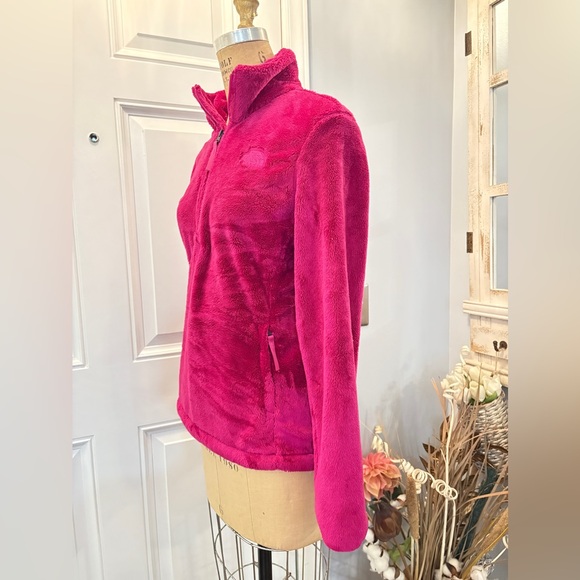 The North Face Women's Fleece 1/4 Zip‎ Jacket Roxbury Pink S/P Warm BaseLayer - Picture 4 of 13